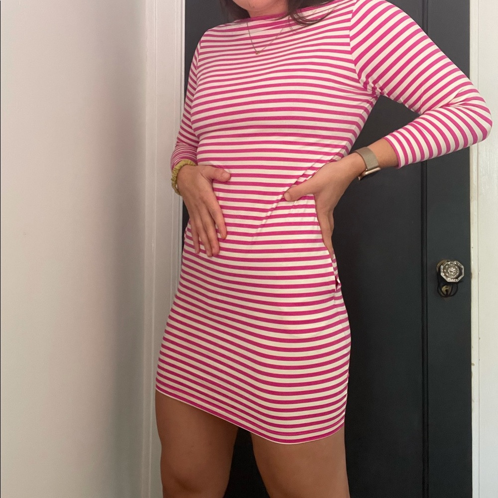 Juicy Long Sleeve Bodycon Dress with Pockets